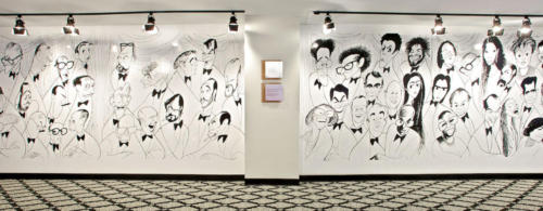 Original Hirschfeld Mural in the Lobby of the Phila Film Center
