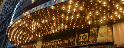 Phila Film Center - Marquee lights